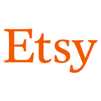 Etsy logo in bold orange serif font on a transparent background.