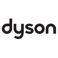 Dyson logo in bold black lowercase letters, representing innovation and transformative technology.